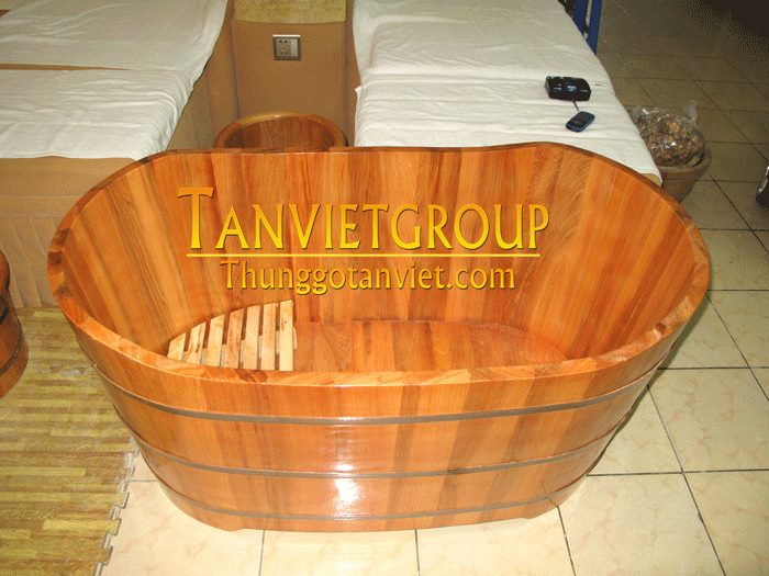 bồn tắm gỗ thanh lý