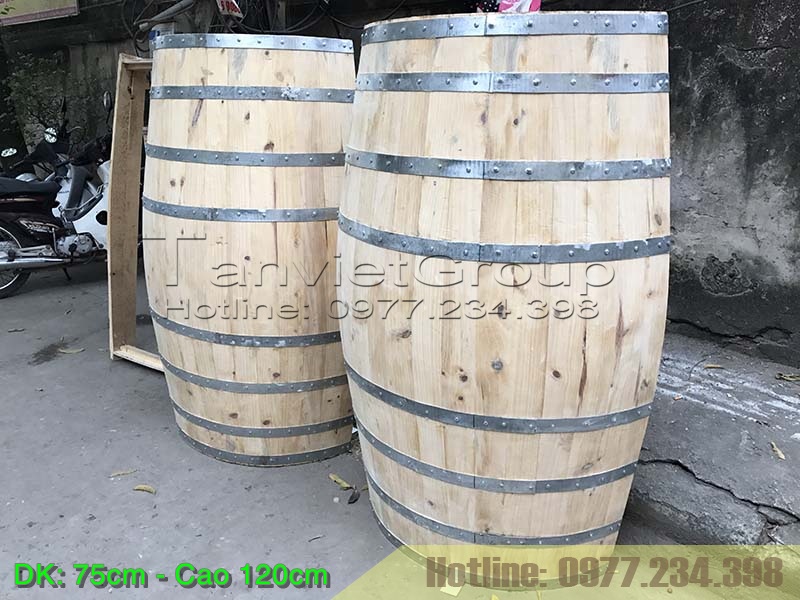 thùng rượu gỗ bar