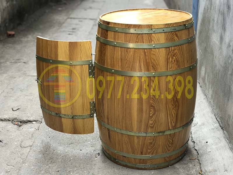 bán thùng gỗ trưng bày